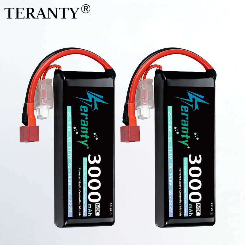 Drone Battery Plate - TERANTY 2S 3000mAhリポバッテリー 7.4V 60C 7.6V