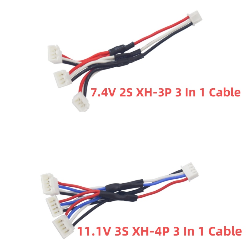 Drone Battery Balance Charger - MJX B3 RC ドローンバッテリー充電器 3-in-1 パラレル充電ケーブル