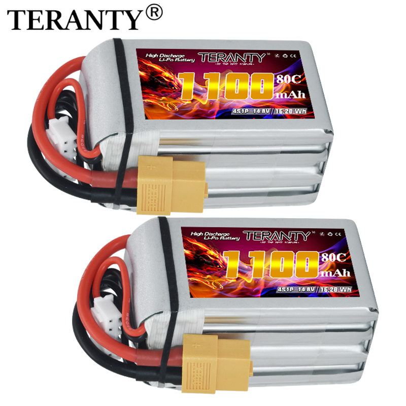 Drone Battery Plate - TERANTY 4S 1100mAh 80C/160C リポバッテリー RC