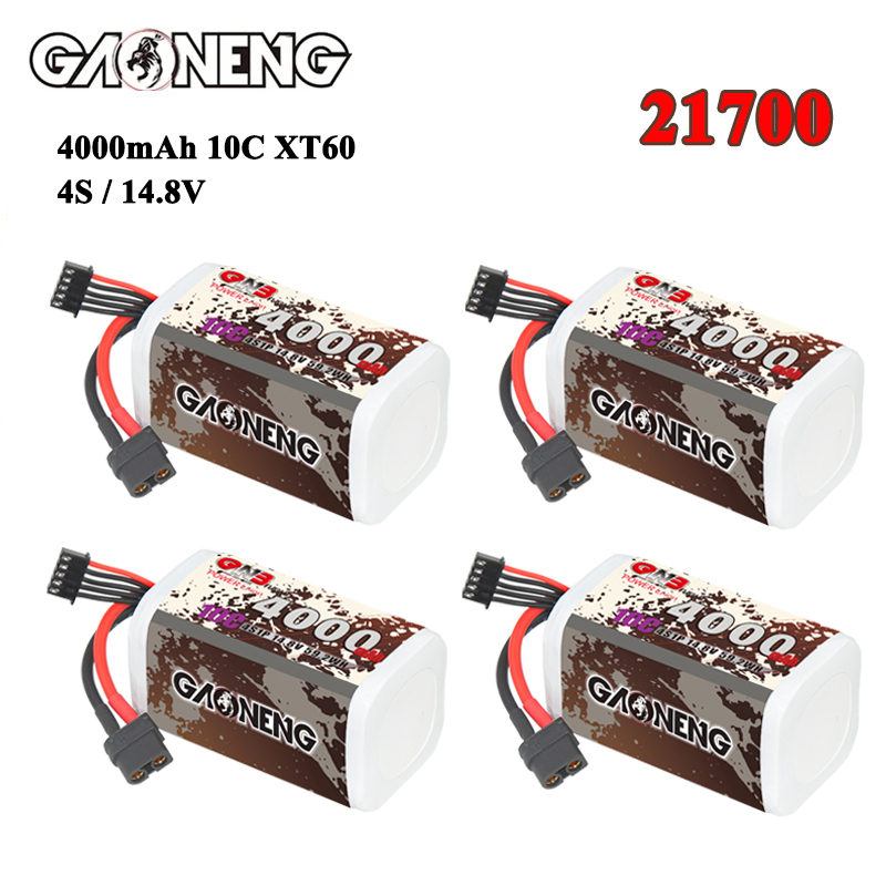 Drone Battery Plate - Fpvドローンクワッドコプターヘリコプター用リチウムイオンバッテリー,飛行機rc部品,gnb 4000mah,4s,14.8v,10c,20c,xt60プラグ付き,21700, 21700