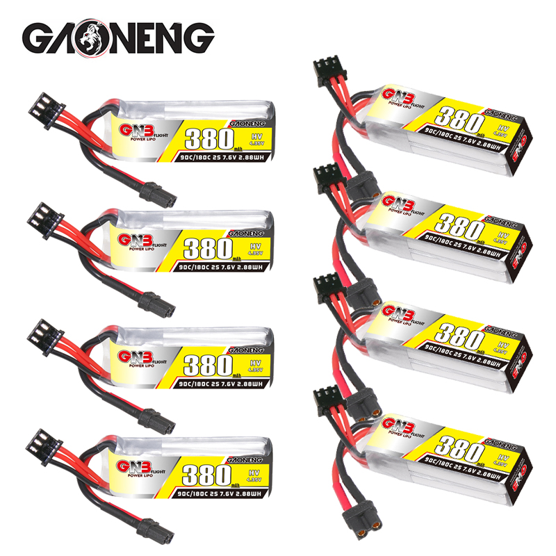 Drone Battery Plate - GNB 2S 7.6V 380mAh 90C/180C リポバッテリー