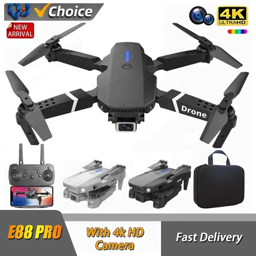 Eachine Drone E58 - 折りたたみ式RCドローン,広角HDカメラ,e88pro,4k,1080p,fpvヘリコプター,高さ保持,ギフト玩具,wifi,2024
