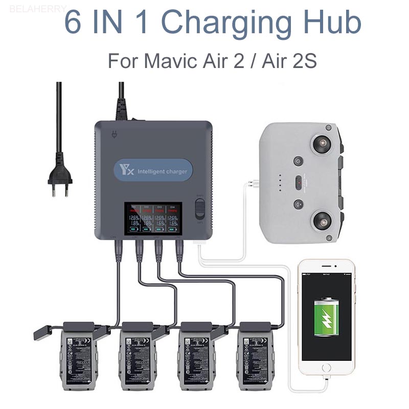 6で1デジタルディスプレイ · バッテリ · チャージャdj - Drone Battery Balance Charger のレビューと価格