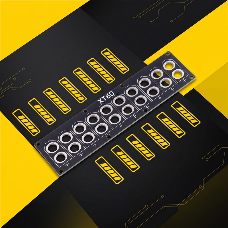 ABNR XT60用パラレル充電プレート 5個入り 10ポー - Drone Battery Parallel Board のレビューと価格