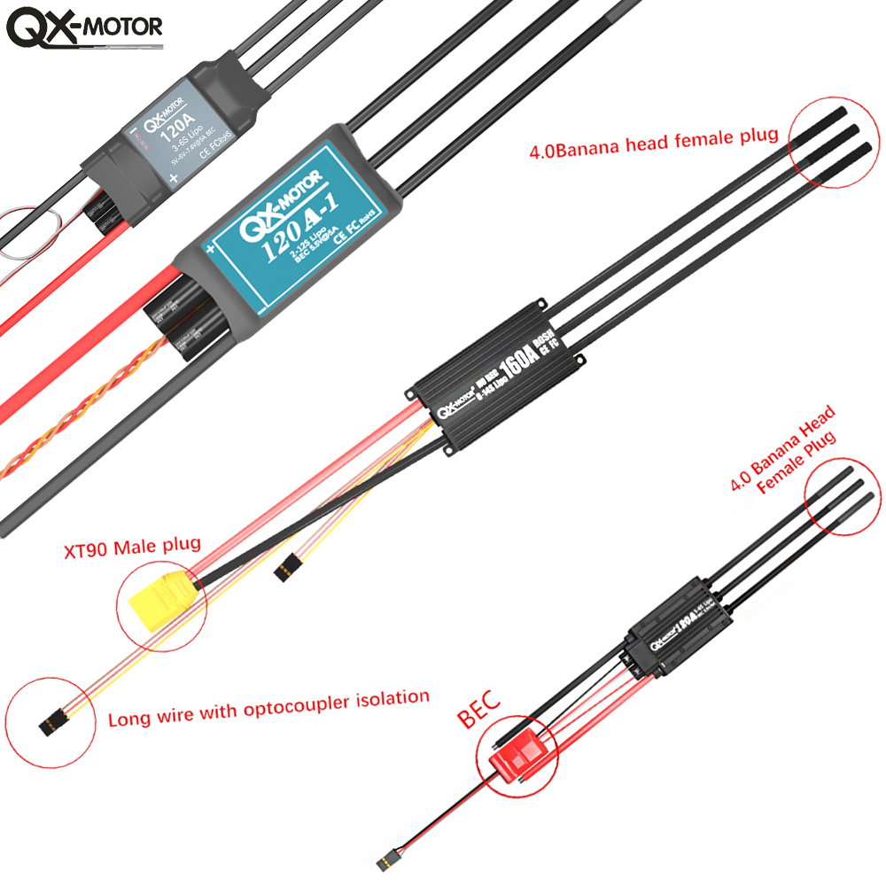 QX-MOTOR ブラシレス ESC シリーズ EDF、スロ - Drone Battery Plate のレビューと価格