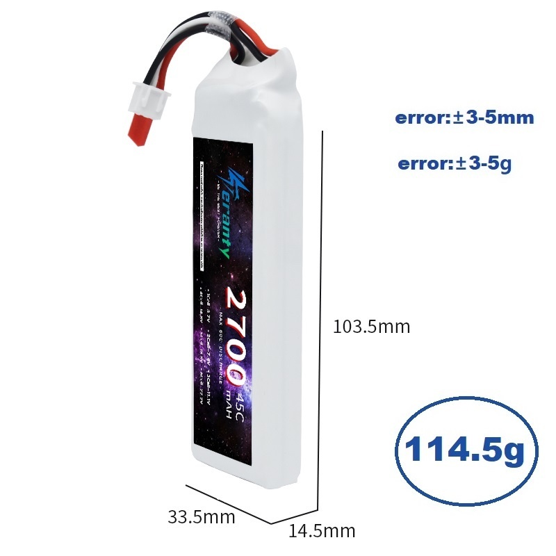 Tプラグ付きLiPoバッテリー、rc、fpv、飛行機、ヘリコ - Drone Battery Connector のレビューと価格