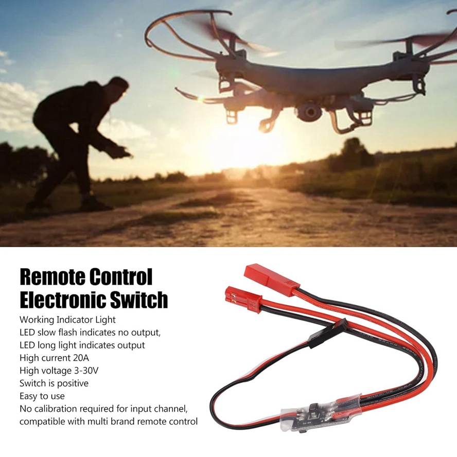 オイケパーツ リモートコントロール電子スイッチ 20A 高電 - Drone Battery High Voltage のレビューと価格