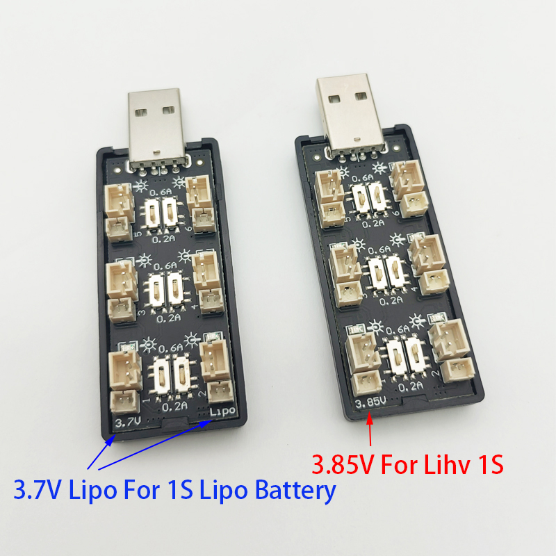 RCドローン用USBバッテリー充電器アダプター,6ch,1s - Drone Battery Plate のレビューと価格