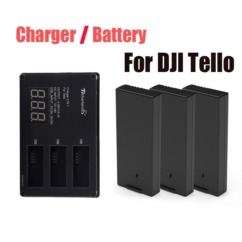 オリジナル DJI Tello バッテリー/ドローン Tel - Drone Battery Balance Charger のレビューと価格