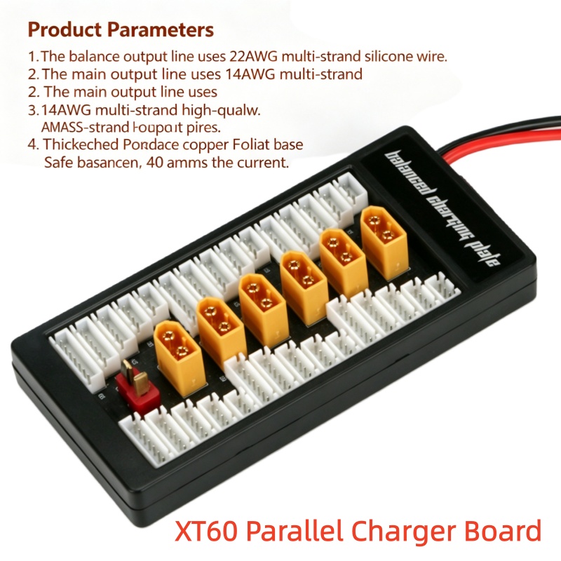 6 in 1 XT60パラレル充電ボード 2S-6S Lip - Drone Battery Parallel Board のレビューと価格