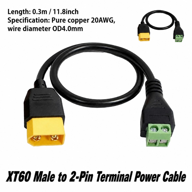 XT60コネクタ オス-メス 2ピンネジ式端子台アダプターケ - Drone Battery Balance Charger のレビューと価格