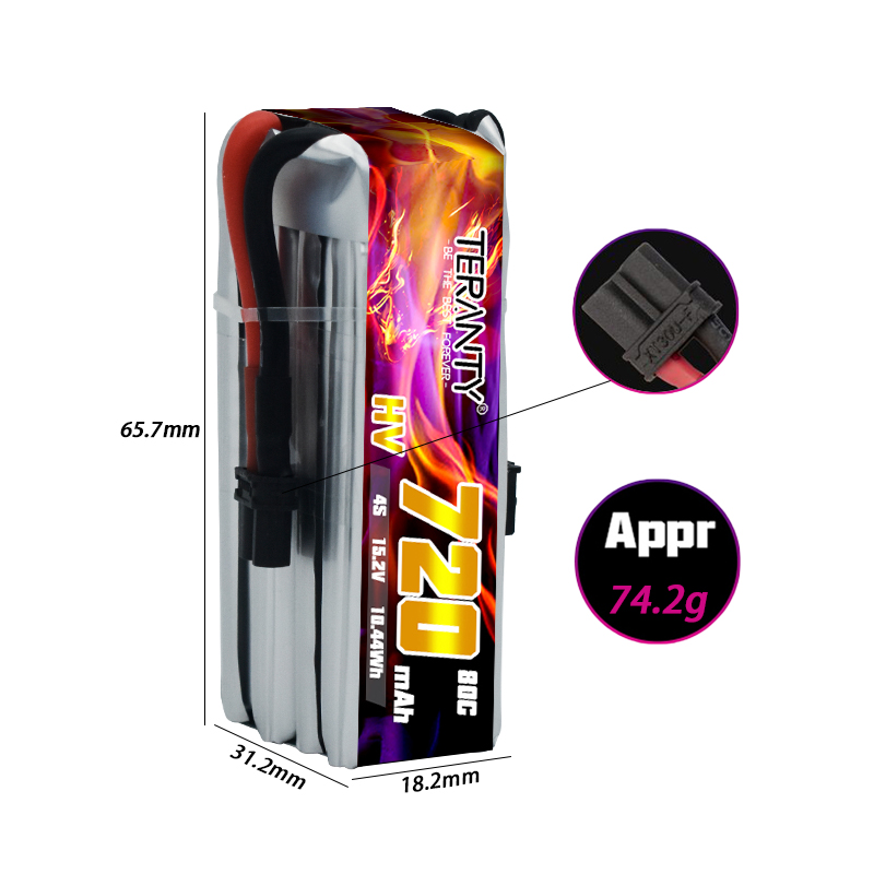 TERANTY 720mAh 4S 15.2V HV リポバ - Drone Battery Plate のレビューと価格