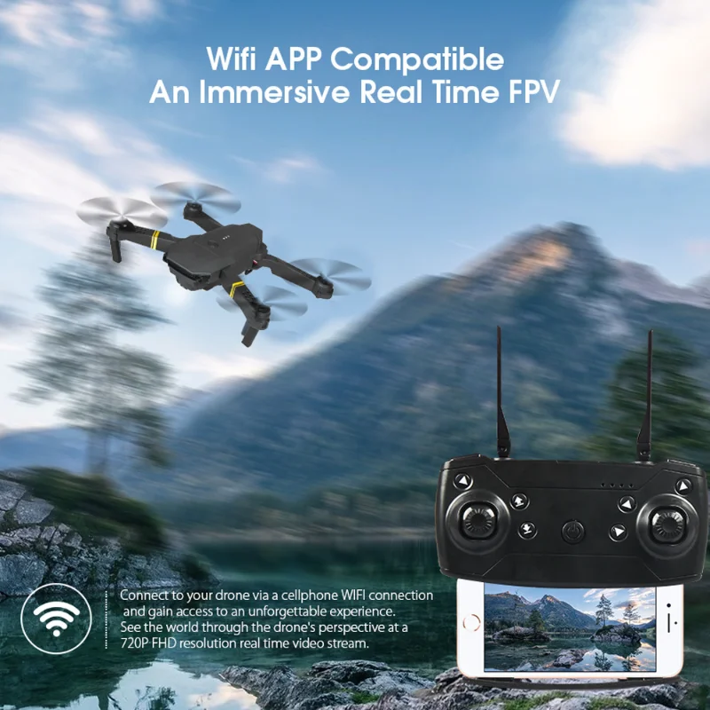 4K Eachine E58 ドローン WIFI FPV 広 - Eachine Drone E58 のレビューと価格