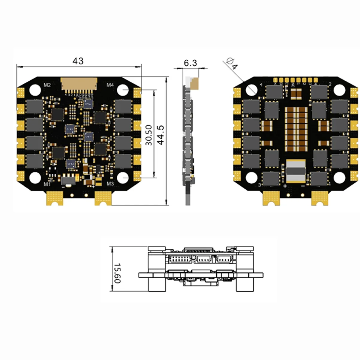 F405 F4 フライトコントローラー FC 60A 80A - Betaflight Fc F4 のレビューと価格
