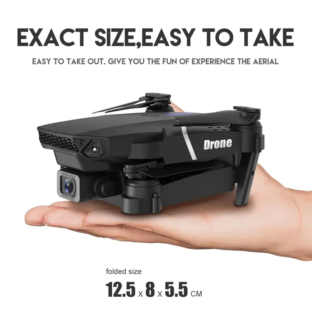 折りたたみ式RCドローン,広角HDカメラ,e88pro,4k - Eachine Drone E58 のレビューと価格