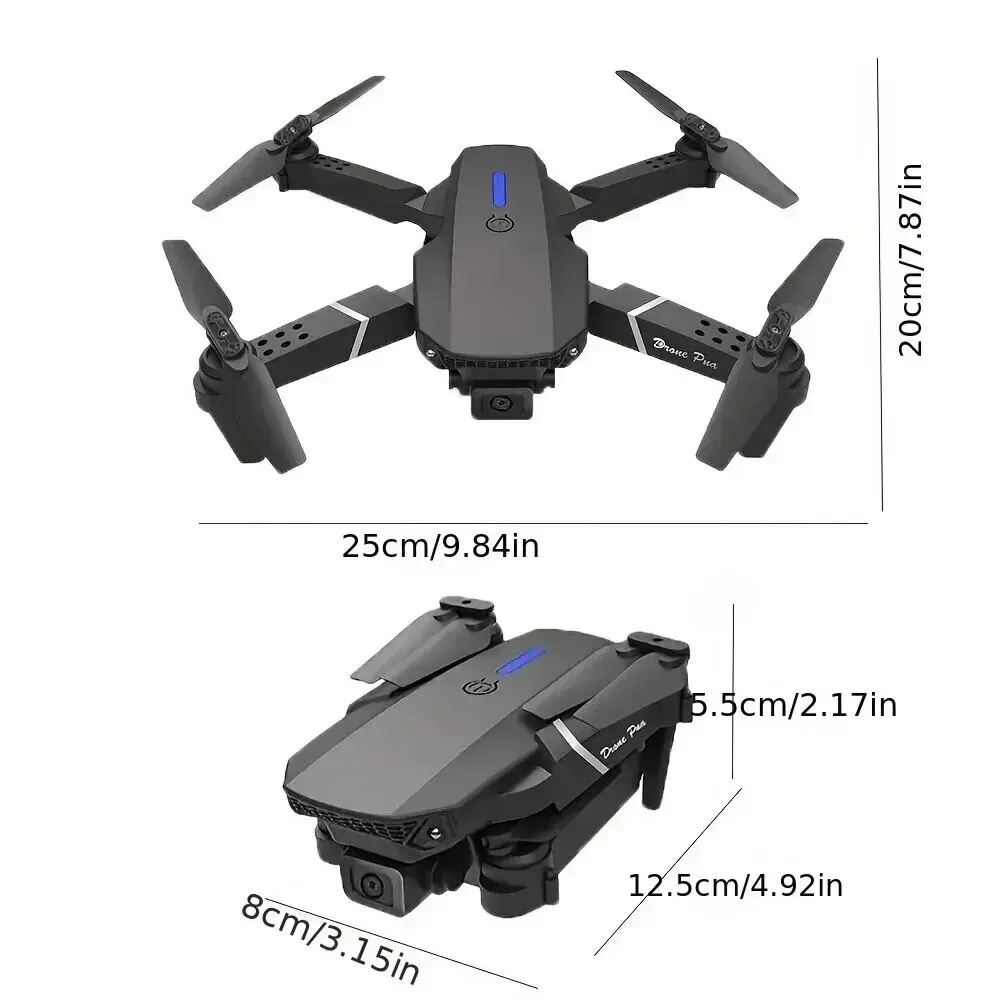 折りたたみ式RCドローン,広角HDカメラ,e88pro,4k - Eachine Drone E58 のレビューと価格