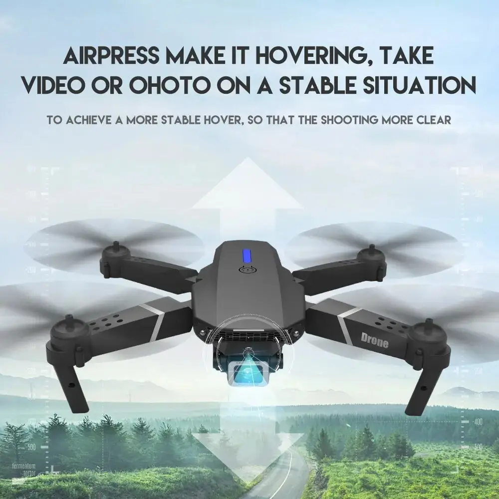 折りたたみ式RCドローン,広角HDカメラ,e88pro,4k - Eachine Drone E58 のレビューと価格