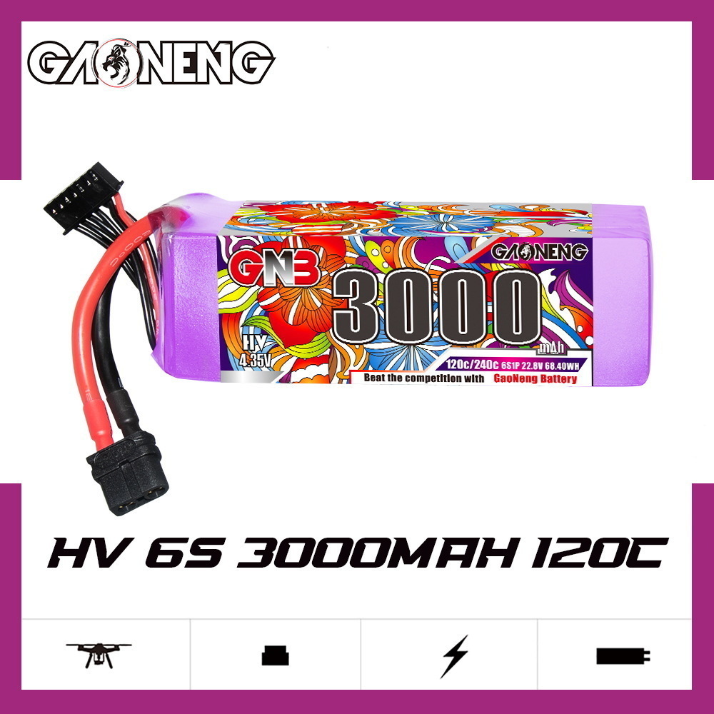 GNB リポバッテリー 6S 22.8V 3000mAh 5 - Drone Battery Plate のレビューと価格